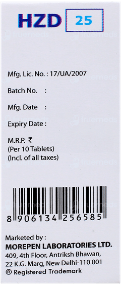 Hzd 25 Tablet 10